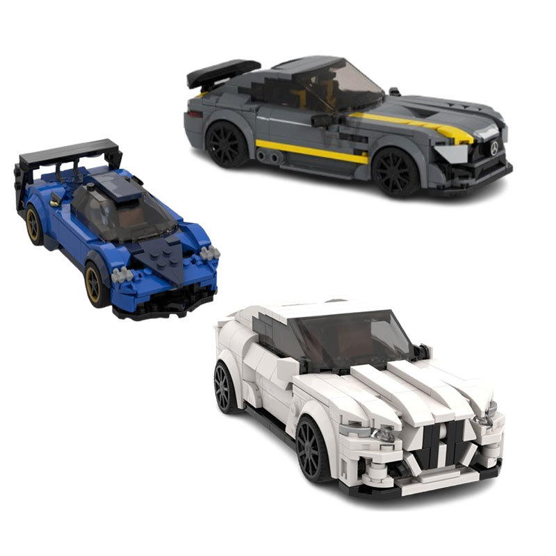 Building Block Toy Car Model Small Particle Assembly Decoration_voghion.com