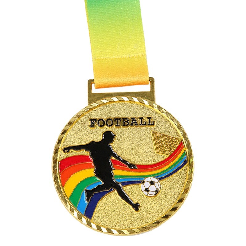 Medalla deportiva maratón medalla de fútbol haciendo listado de Honor premio conmemorativo capítulo metal aleación de zinc Medalla