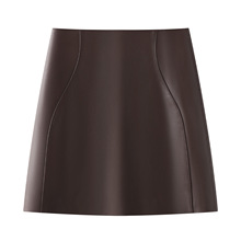 ��ɫPUƤСƤȹ����ȹŮ2025�ﶬ�¿�������ð���ȹ���|A�ֶ�ȹ