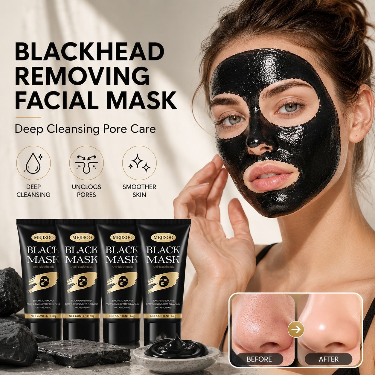 Cross-border tear mask to remove blackheads and acne Facial Mask to clean pores and apply facial mask for foreign trade cosmetics