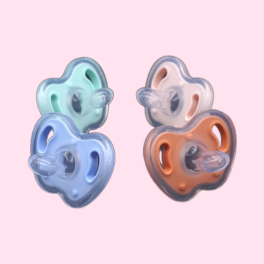 Flat head pacifier manufacturers directly supply wide mouth apple simulation breast milk soft real baby wholesale