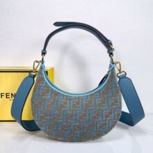 F新款腋下包百搭单肩包双F跨境手提包欧美时尚潮流老花正确字母包