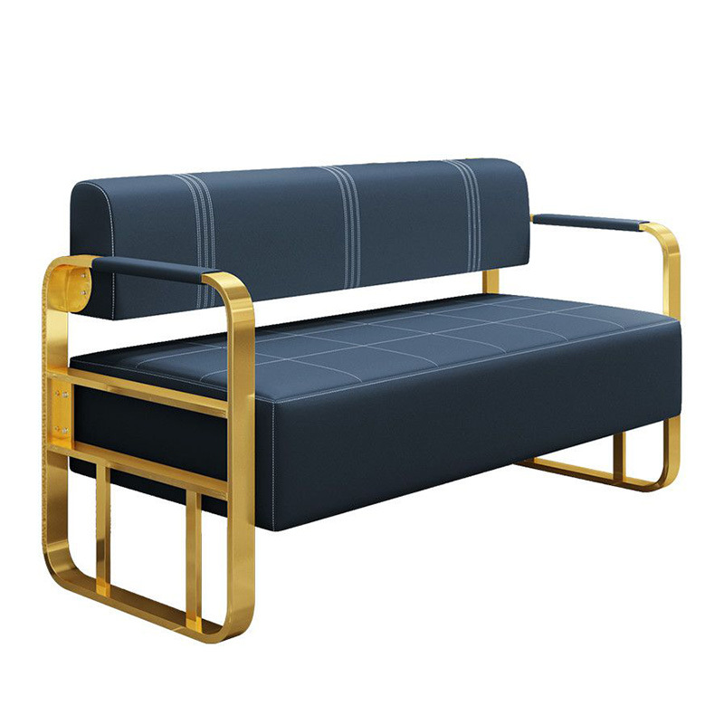 Barbería en línea sofá silla de espera salón de peluquería de uñas sala de estar sofá silla de espera de moda image 5