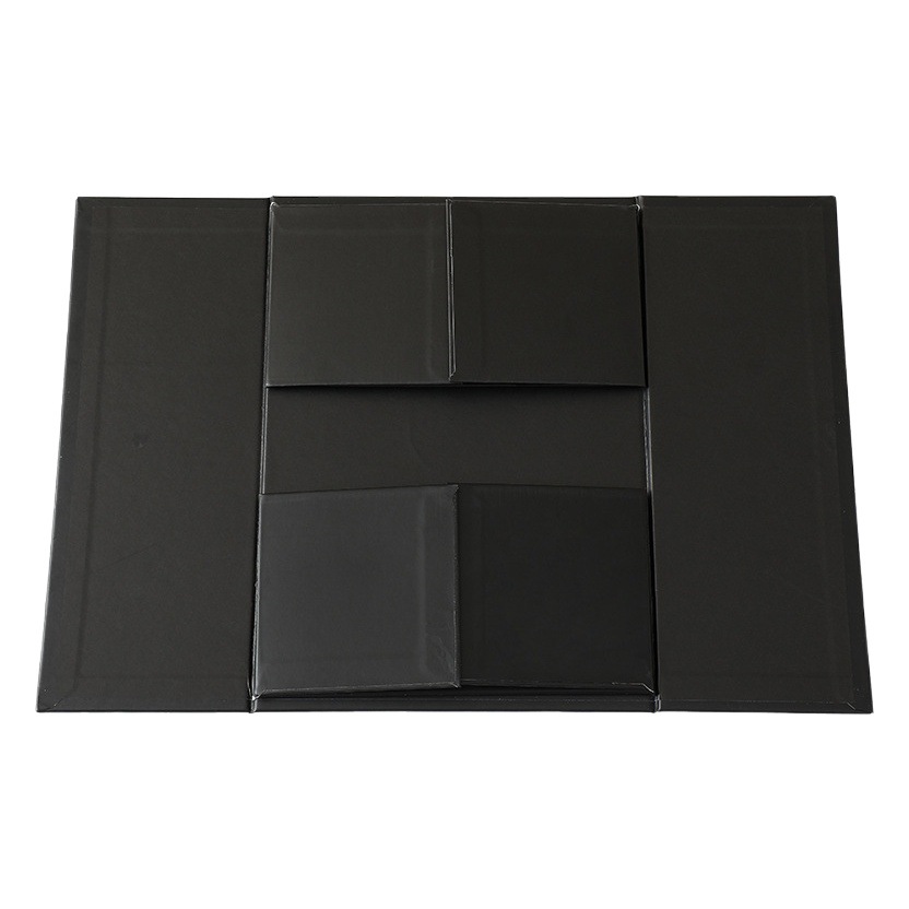 Tapa plegable caja de regalo cinta arco zapato grande y ropa caja de regalo de una pieza CAJA PLEGABLE caja de regalo negro