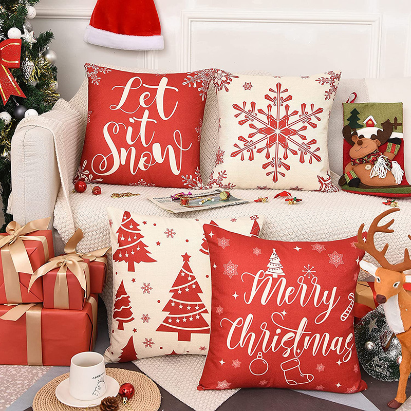Cartoon Pattern Fashion Cartoon Linen Pillow Cases
