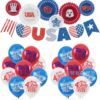 Decorations, jewelry, tattoo stickers, set, balloon, USA
