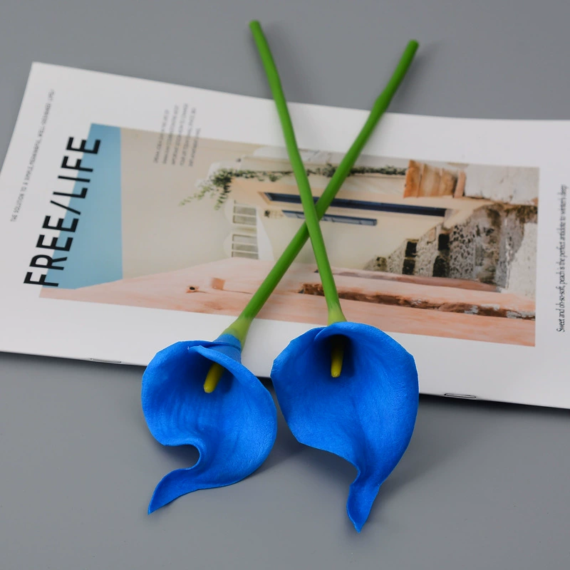 Realistic polyurethane small calla lilies, home decor, wholesale
