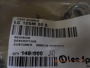 LEE SPRING ����  LC125M 00 S