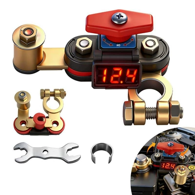 Power supply, ignition system accessories — Circuit breaker, battery - display-model-alloy-copper