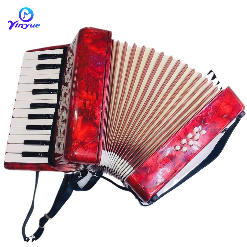 Yue 22 Keys 8 Bass Accordion for Beginners, Small, Medium and High School Students, Special Accordion Instrument, Cross-Border Hot Sale