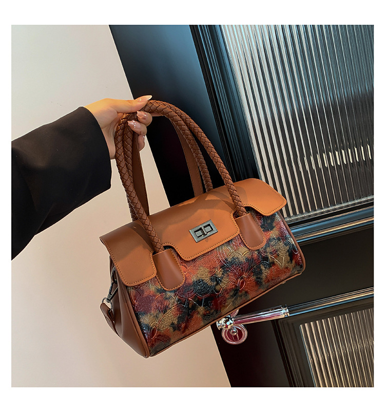 Women's Retro Handbag Chinese Style Shoulder Bag For Mature Women_voghion.com