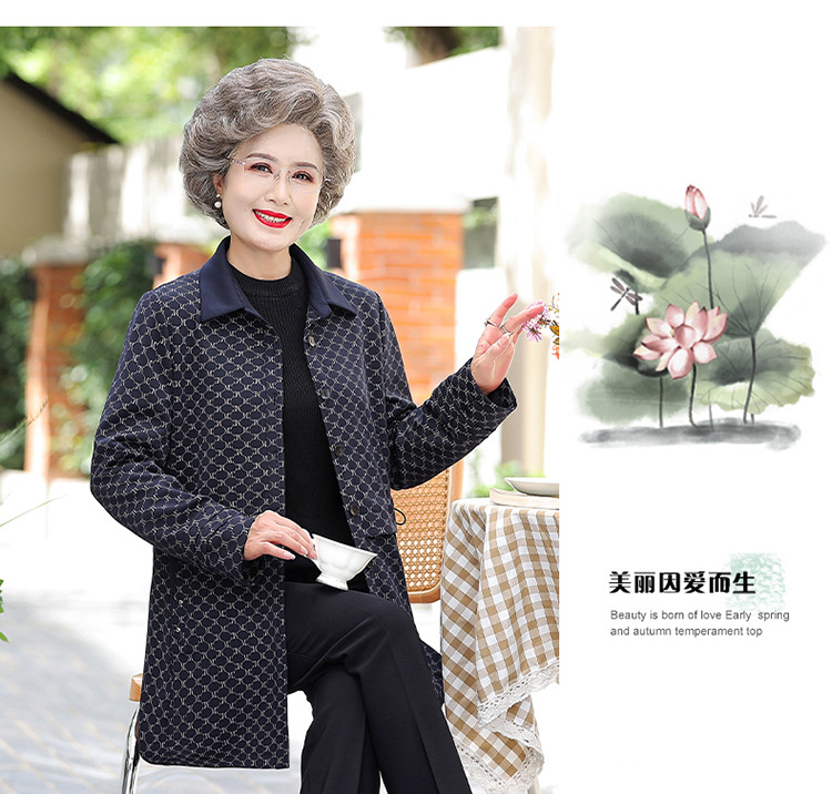 E6045 1680K ÁO KHOÁC NỮ TAIRYA MÙA XUÂN THU ĐÔNG TRUNG NIÊN KÍN CỔ THỜI TRANG NỮ G05 SẢN PHẨM MỚI