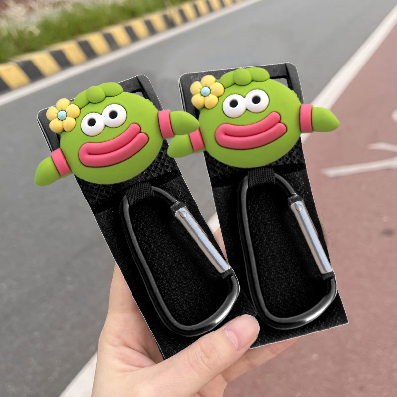 Cerradura de gancho de coche eléctrico frontal universal sin perforaciones lindo divertido de dibujos animados multifunción bicicleta bolso pesado