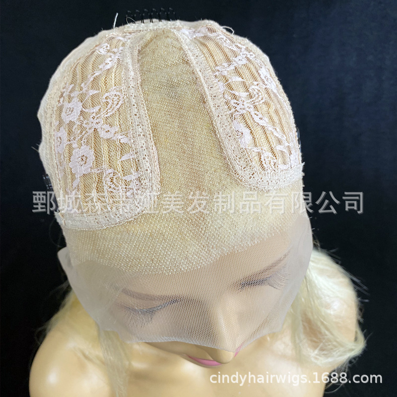 613# T-shaped head cover real human hair 13 x4x1.5 T part lace wigs transparent mesh front lace head cover