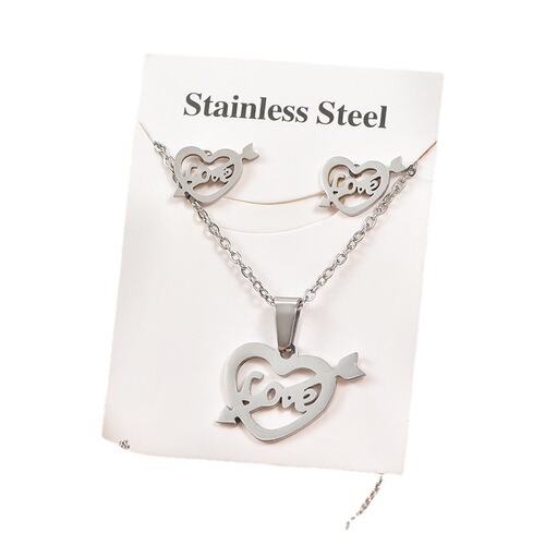 Cross-border Ins Loving Foreign Trade Stainless Steel European and American Trend Retro Geometric Non-Fading Earrings Pendant Titanium Steel Accessory