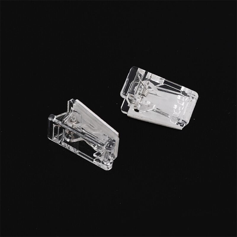 Solid Color Pattern Acrylic Clip Book Holder Transparent Folder With Glue Storage Clip Student Test Paper Clip Office Supplies Clip
