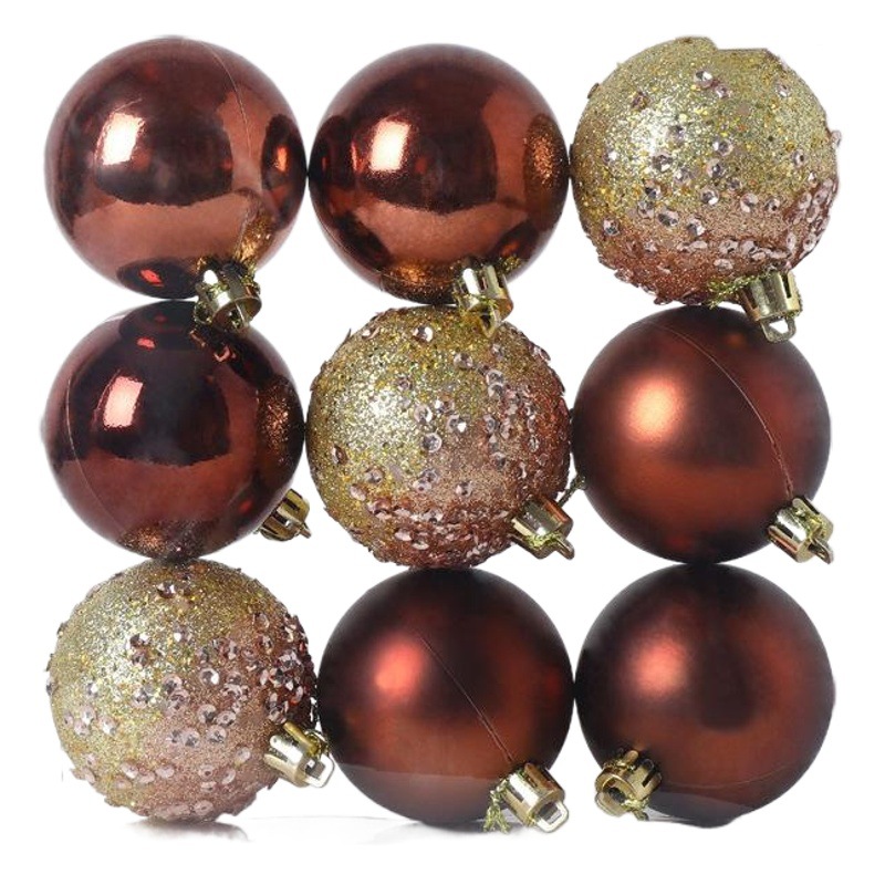 Hong Kong Heng 6cm9 BOLA DE Navidad azul BOLA DE Navidad árbol de Navidad decoración regalo en caja de Navidad BOLA DE Navidad