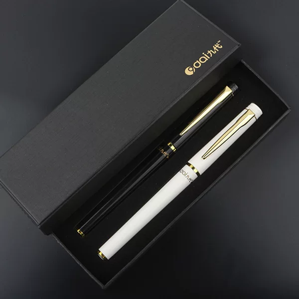 Signature pen gift box printable l lettering neutral pen business gift pen carbon black water pen logo pen