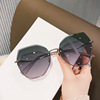 Tide, sunglasses, glasses for traveling solar-powered, 2021 collection, fitted, Korean style