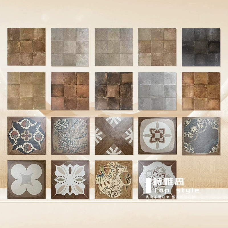 Плитка для пола в ванную комнату и на балкон, французский стиль середины века, текстура дерева, 300x300, матовая, нескользящая, арт-ретро