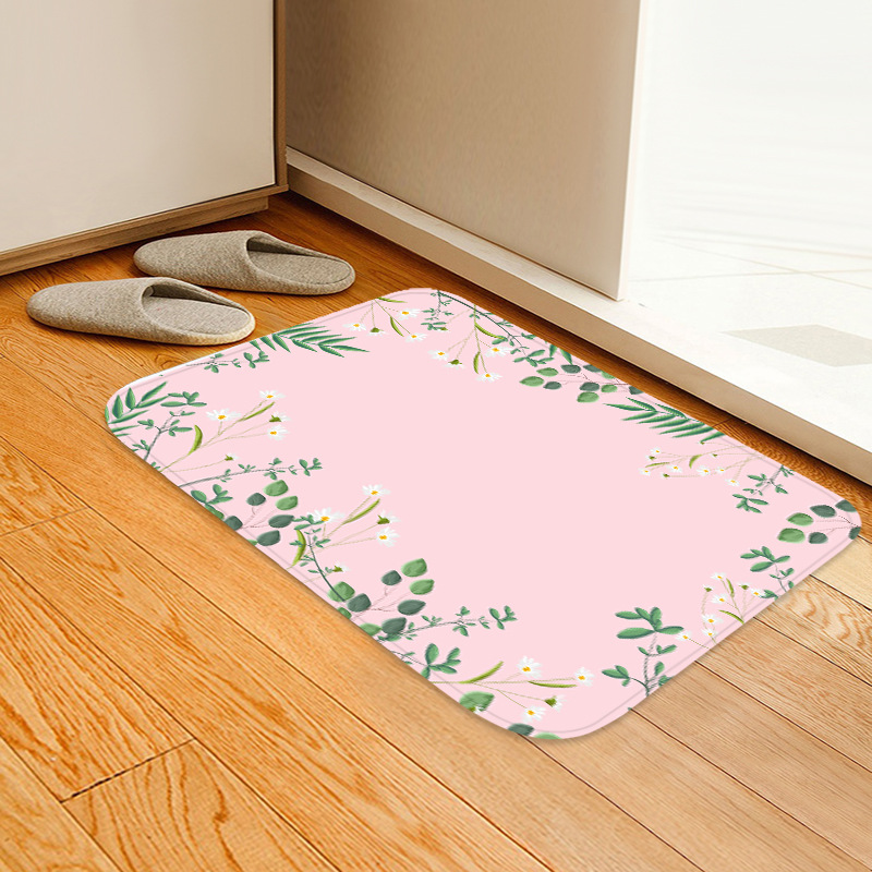 跨境电商新款地垫  家用入户门口地毯门垫厨房卫生间吸水脚垫