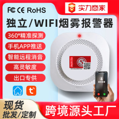 国境を越えた外国貿易独立型スマートホーム煙火災警報器ワイヤレス WIFI 煙検知器バッテリー