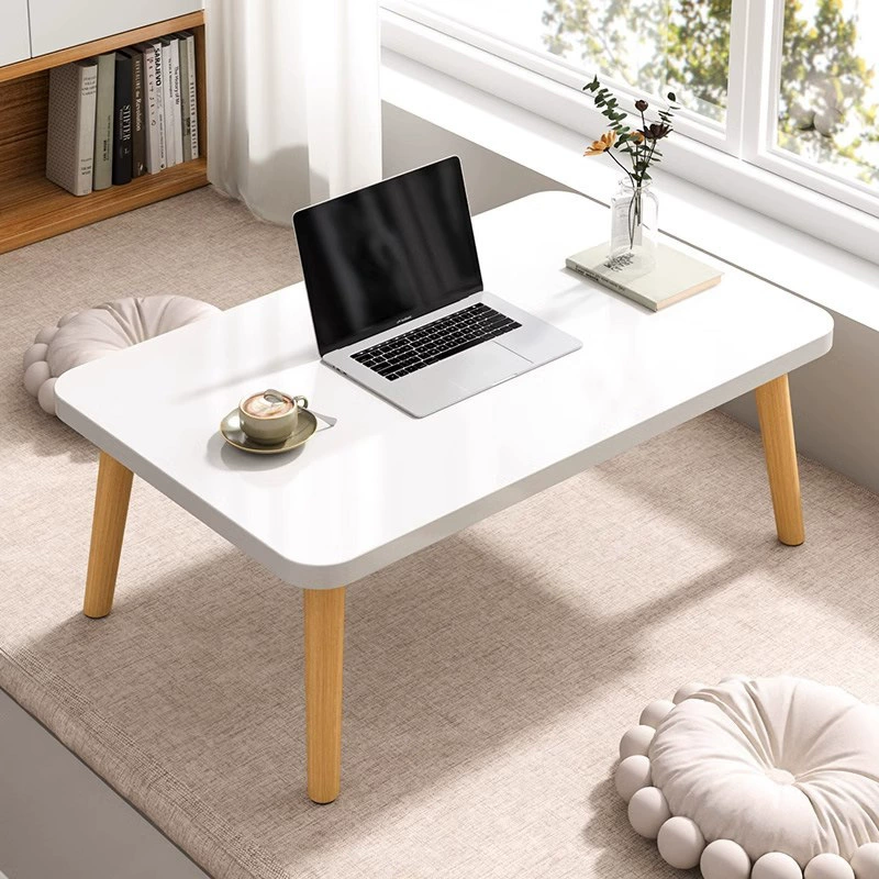 Экерное окно Маленький журнальный столик Маленький столик Свет для гостиной Роскошная Простая Современная Маленькая Квартира Спальня Пол Сидя Домашний Балкон из цельного дерева