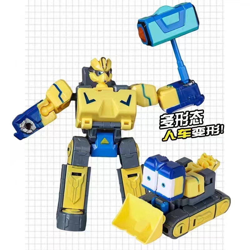 Equipo de ingeniería de construcción infantil deformación de robot deformación conjunto de puzzle niño regalo juguetes al por mayor