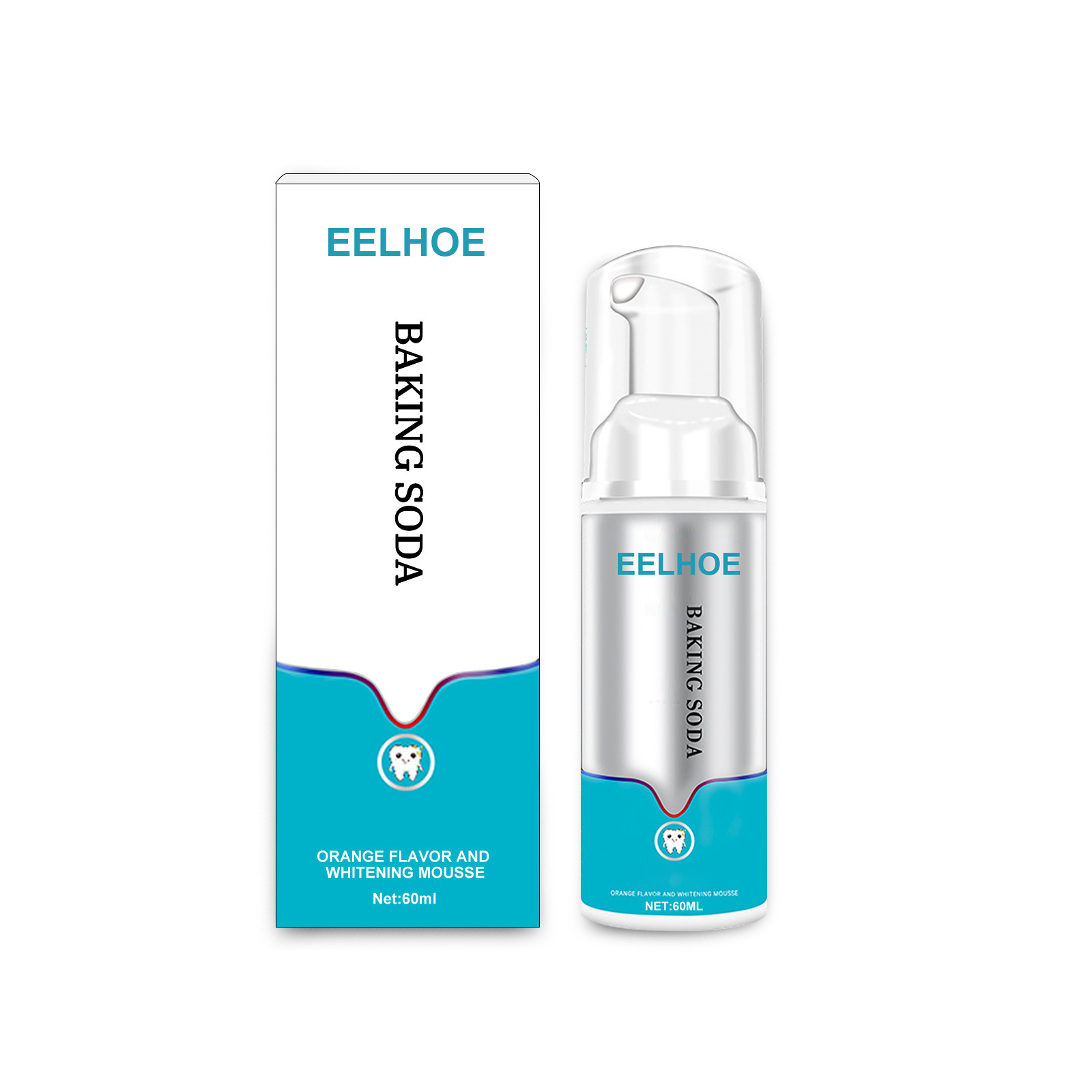 Eelhoe Teeth Cleaning and Whitening Foam Toothpaste Press-Type Whitening and Yellowing Tartar Smoke Stains Oral Cleaning Toothpaste
