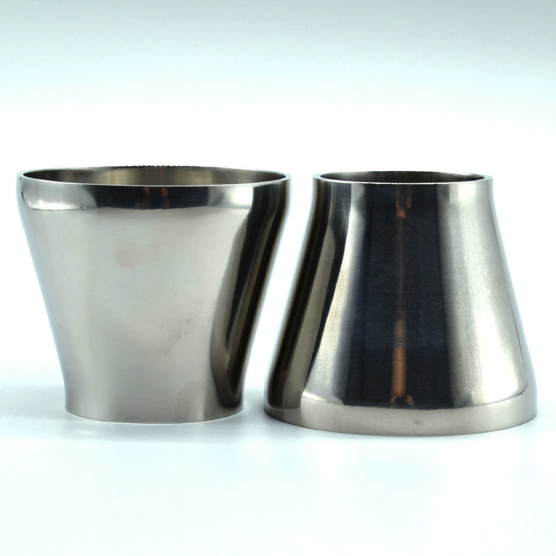 Hongshun 304 из нержавеющей стали сварные большие и маленькие головки гигиенический уровень полировки с переменными диаметрами прямых проточных труб с концентрическими тонкими стенками