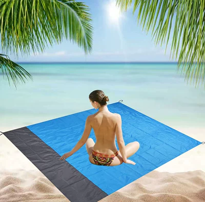 Avtomobil yan çətirləri: Outdoor Sun Protection and - 214m-blue-and-gray-200160150cm