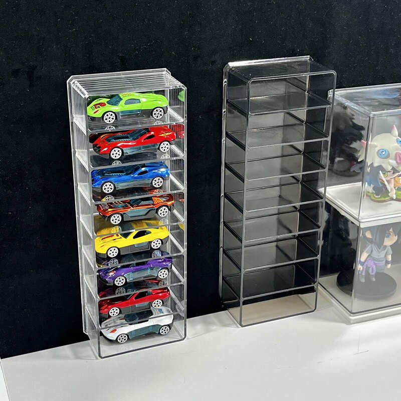 Toy Car Model Storage Box Desktop 1:64 Children's Pocket Car Hot Wheels Toy Car Transparent Display Rack Toy Car Model Storage Box Desktop 1:64 Children's Pocket Car Hot Wheels Toy Car Transparent Display Rack