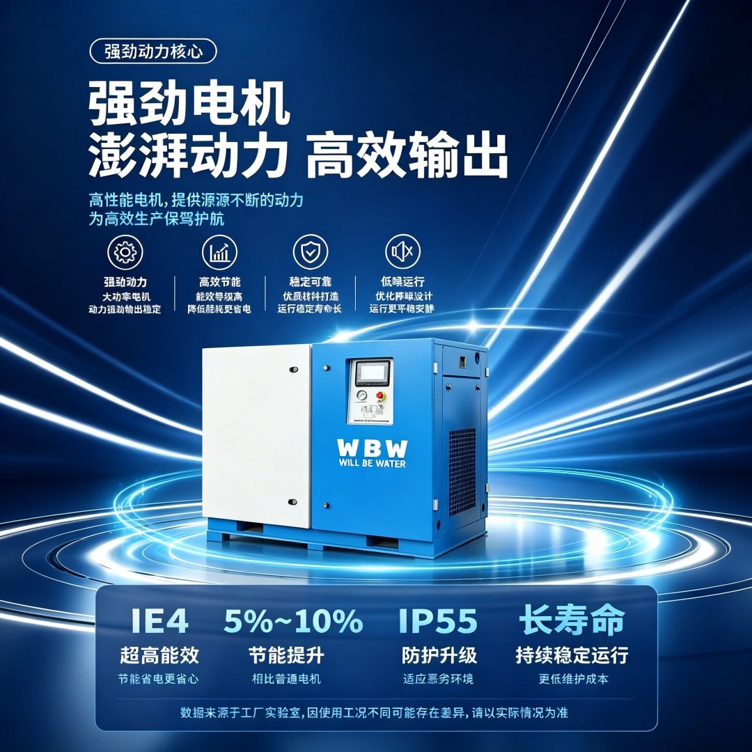 22KW Permanent Magnet Variable Frequency Screw Air Compressor Industrial Silent Energy-Saving Air Compressor