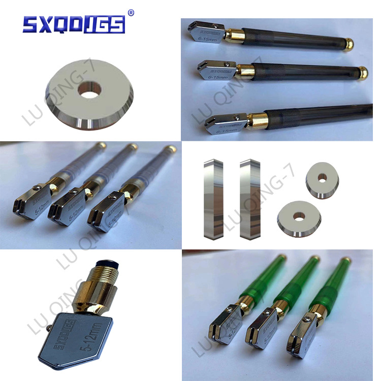 Cuchillo de vidrio de diamante grueso rodillo de vidrio de mano cuchillo multifunción azulejo empuje cuchillo máquina de corte