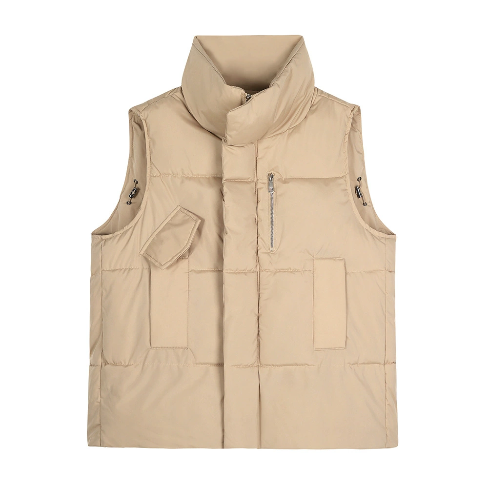 Down jacket, vest, loose straight fit, plus size
