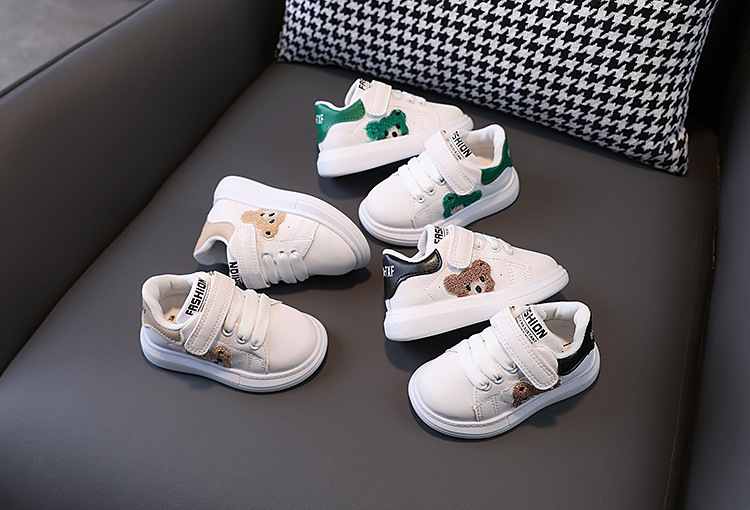 Höstnya Cricket Sport Panda Baby Girl Liten Vita Pojkar Fritidsskor 1-6 år gamla_voghion.com