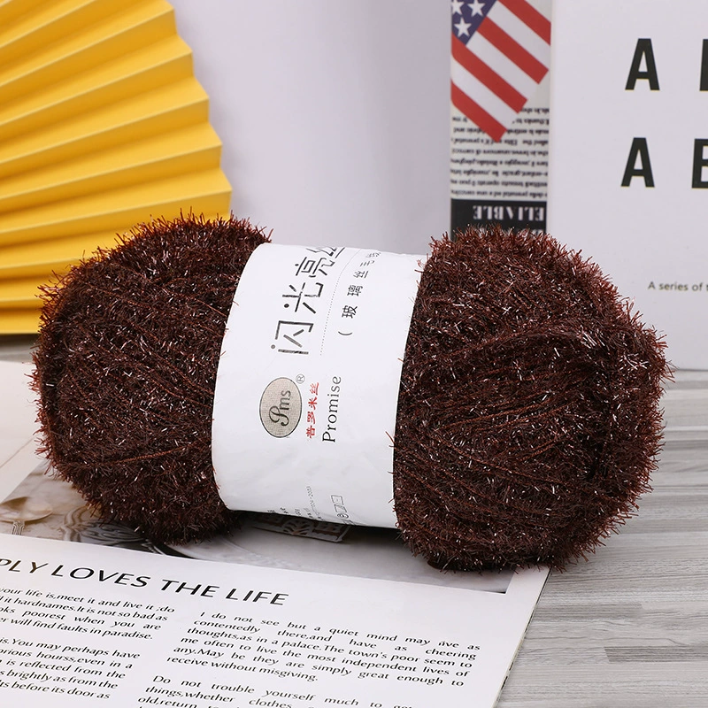 Стеклянная шелковая нить, handmade мерцание, 50 г (≈100 м) — упакованный односторонний пряжа