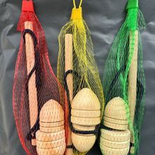 老式手动木制陀螺抽打健身儿童鞭打民间实木陀罗玩具带送鞭绳怀旧