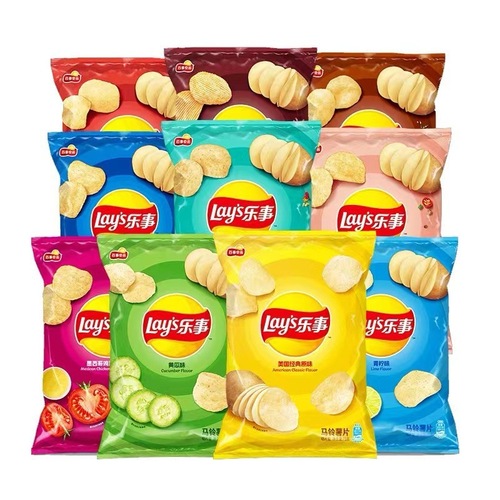 Lays Potato Chips 40g Bag Classic Original Flavor Wavy Leisure Puffed Snack Gift Set Student Snacks Wholesale