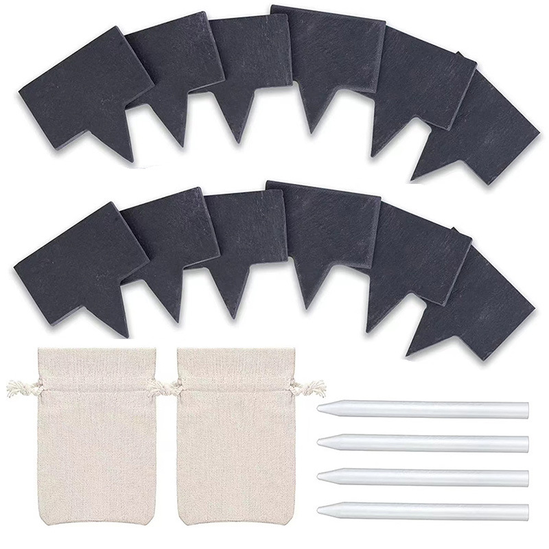 Negro pizarra natural pizarra queso palo cuadrado oval pizarra queso etiqueta queso marca pastel pequeño inserto