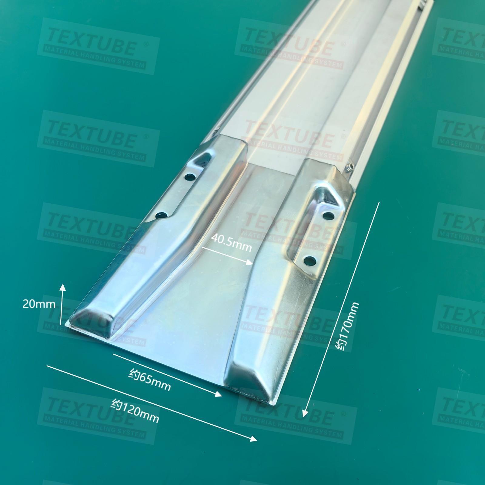 fifo铝合金地轨卡槽先进先出轨道推车脚轮轨道车间乌龟车定位轨道