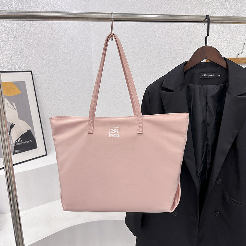 New Arrival Commuter Tote Bag Canvas Waterproof Nylon Large Capacity Shoulder Bag For Women - Thumbnail 4