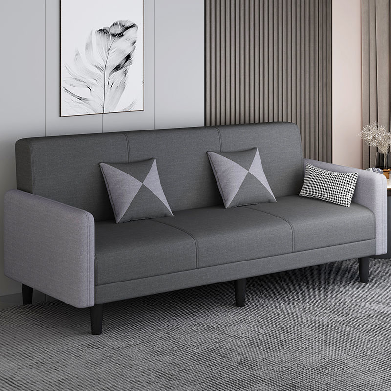 Medium gray + dark gray (linen) / Double seat - total length including armrests 1.4m : without pillow