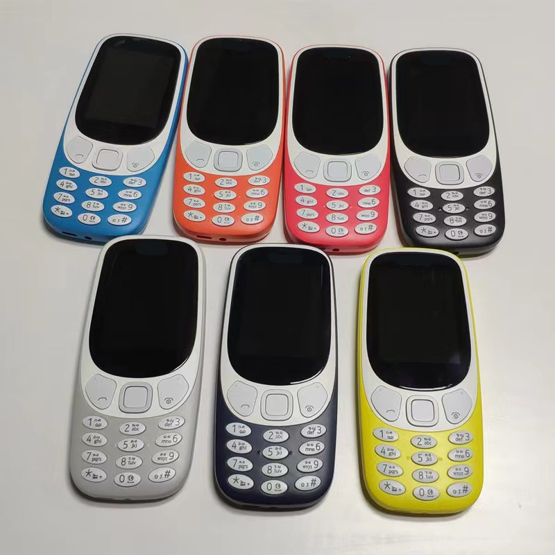 适用跨境3310 2.4gsm2G非智能直板按键老人功能手机双卡