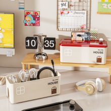 电线收纳盒桌面办公插座板整理神器充电器集线器数据线创意储物盒