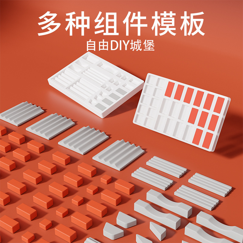 Masón diy construyendo a mano casa mini cabaña modelo arquitecto maestro de simulación ladrillo construyendo casa juguetes