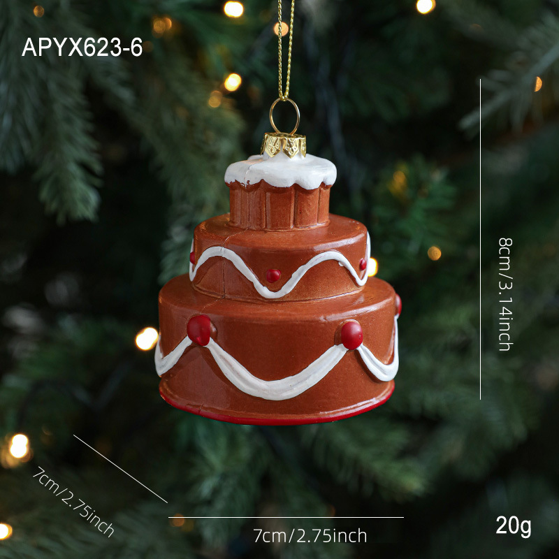 Nuevo pan de jengibre de plástico colgante hombre colgante colgante árbol de Navidad decoración colgante artículos de decoración atmósfera artículos de diseño en stock