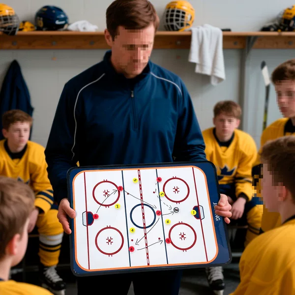 JIANNA Portable Ice Hockey Tactics Board, Coach Board, Coach Command and Demonstration Training Magnetic Tactics Board