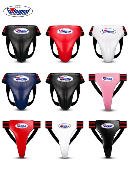 Muay Thai groin protector for adults and children, unisex, boxing groin guard, Taekwondo training and competition protective gear, thick