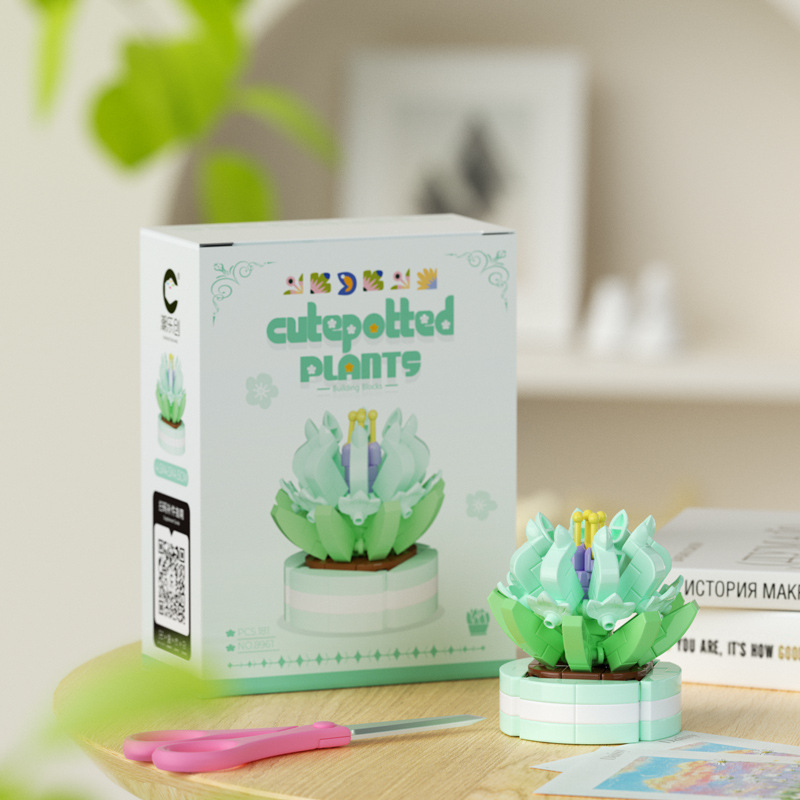 Compatible con Lego en maceta, bloque de construcción inmortal, ramo, girasol, clavel, decoración de mesa, juguetes para niñas ensamblados para niños